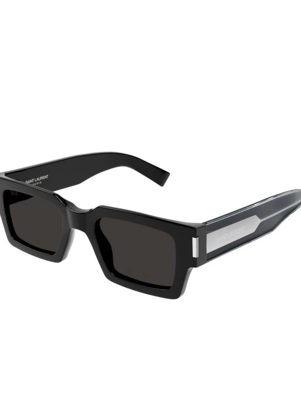 Saint Laurent Unisex Black/ Crystal Sunglasses SL 572